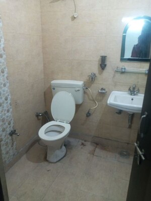 Bathroom in 3 BHK Builder Floor at Rajendra Nagar – for Rent
