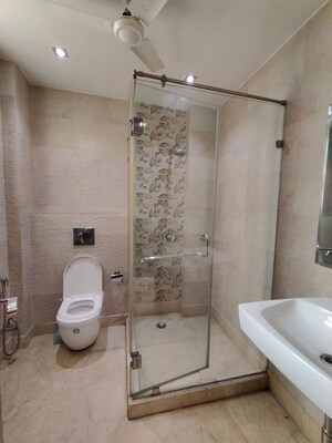Bathroom in 3 BHK Builder Floor at Defence Colony – for Rent