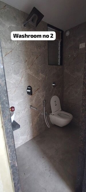 Bathroom in 2 BHK Apartment at Fam CHS, Kopar Khairane – for Rent