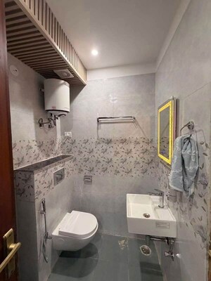 Bathroom in 2 BHK Builder Floor at Saket – for Rent