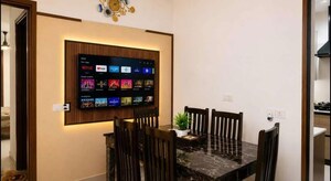 Dining area in 3 BHK Apartment at Malwa Escon Primera, International Airport Road – for Rent
