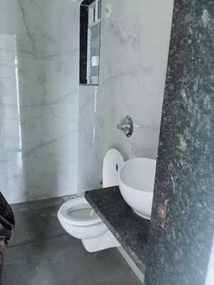 Bathroom in 1 BHK Apartment at Anant Metropolis Insignia Towers, Kasarvadavali – for Rent