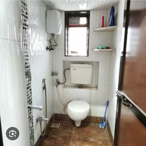 Bathroom in 1 BHK Apartment at New Gitanjali CHS, Malad East – for Rent