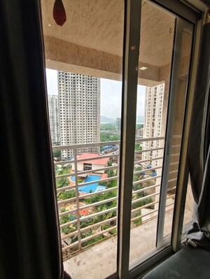 Balcony in 3 BHK Apartment at Puranik Rumah Bali, Ghodbunder Road – for Rent