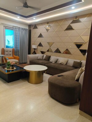 Living Room in 3 BHK Apartment at Ambience Creacions, Sector 22 – for Rent