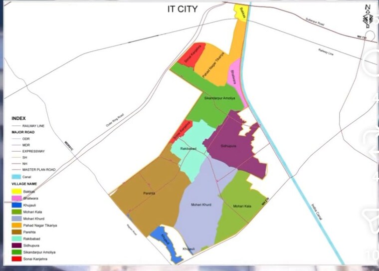 Map Location, gosainganj  980 Sq.Ft. Plot In Gosainganj Lucknow 10602633