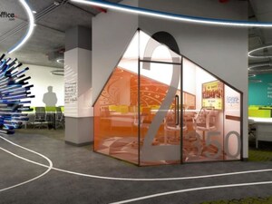 Staircase in  Office Space at Jakkur Plantation – for Rent