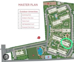 2 BHK Apartment – Map Location View at Sobha Dream Gardens, Thanisandra Main Road - for Rent
