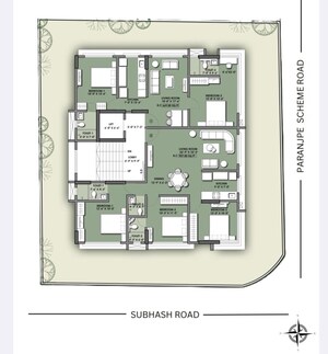 Floor Plan in 1 BHK Apartment at Atharv Abrol, Vile Parle East – for Sale
