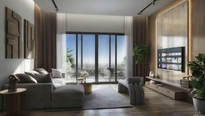 Living Room in 3.5 BHK Apartment at Sattva Aaranya, Raja Rajeshwari Nagar – for Sale