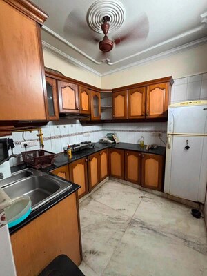 Kitchen in 2 BHK Builder Floor at Malviya Nagar – for Rent