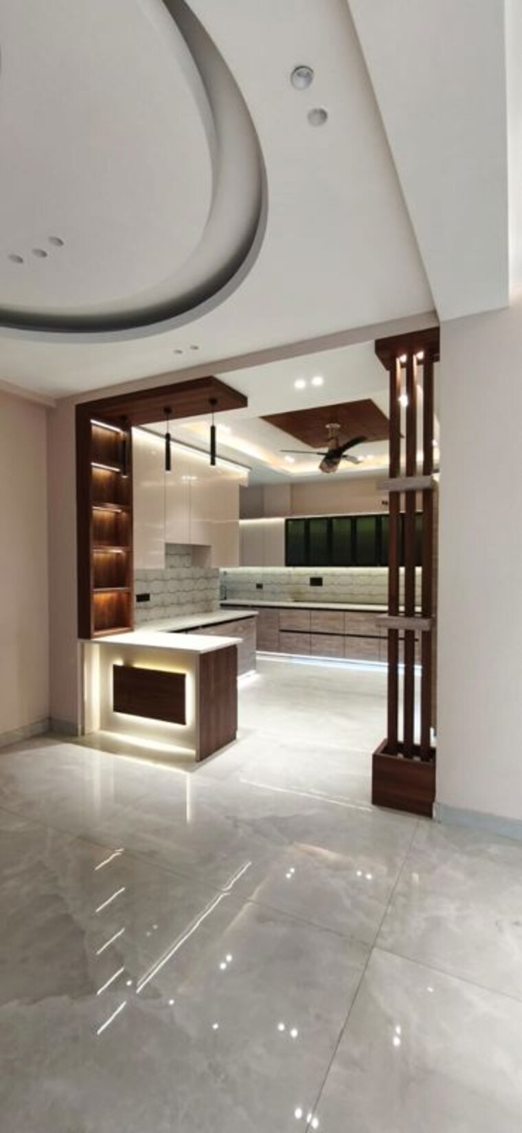 Kitchen, green fields colony 4 Bedroom 380 Sq.Yd. Builder Floor In Green Fields Colony Faridabad 10621257