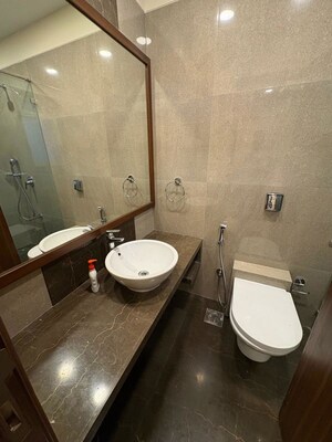 Bathroom in 5 BHK Apartment at Supreme Amadore, Baner – for Rent