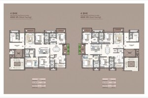Master Plan in 4 BHK Apartment at Rajapushpa Skyra, Kokapet – for Sale