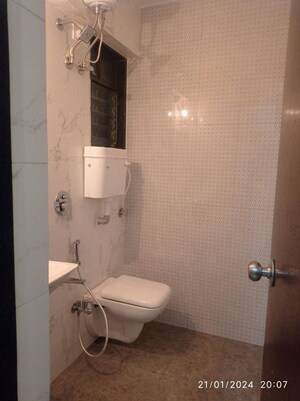 Bathroom in 2 BHK Apartment at IM Applaud 38, Goregaon East – for Rent