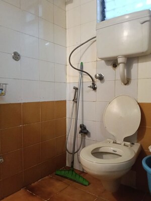 Bathroom in 3 BHK Apartment at Lokhandwala Complex – for Rent