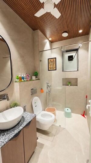 Bathroom in 2 BHK Builder Floor at Unitech Fresco, Sector 50 – for Rent