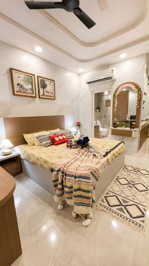 Bedroom in 2 BHK Builder Floor at Unitech Fresco, Sector 50 – for Rent