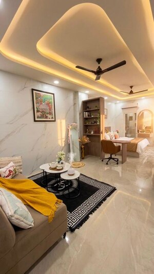 Living Room in 2 BHK Builder Floor at Unitech Fresco, Sector 50 – for Rent