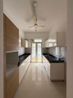 Building Lobby in 3 BHK Apartment at Omkar Alta Monte, Malad East – for Rent