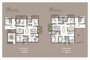 Floor Plan in 4 BHK Apartment at Rajapushpa Skyra, Kokapet – for Sale
