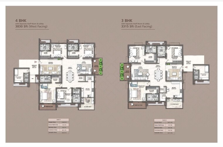 Floor Plan, rajapushpa-skyra 4 Bedroom 3830 Sq.Ft. Apartment In Kokapet Hyderabad 10622022