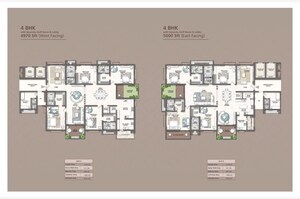 Master Plan in 4 BHK Apartment at Rajapushpa Skyra, Kokapet – for Sale
