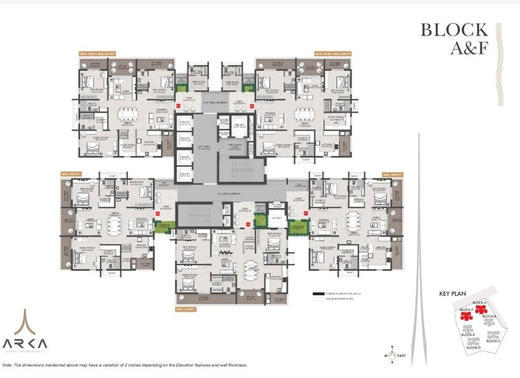 Floor Plan, team4-arka 3 Bedroom 2565 Sq.Ft. Apartment In Khajaguda Hyderabad 10606462