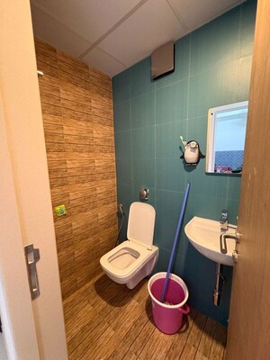 Bathroom in 1 BHK Apartment at Lodha Crown Quality Homes, Majiwada – for Rent