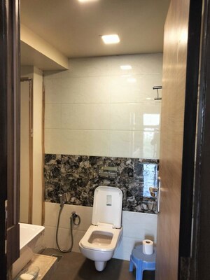 Bathroom in 2 BHK Apartment at L And T Seawoods Residences, Seawoods – for Rent