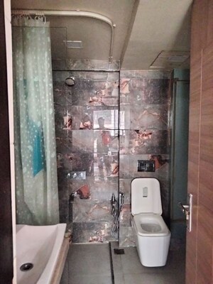 Bathroom in 2 BHK Apartment at L And T Seawoods Residences, Seawoods – for Rent