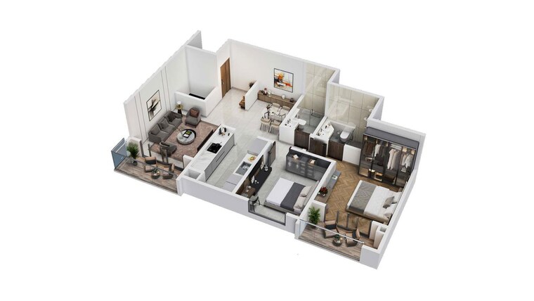 Floor Plan, hosur road 3 Bedroom 1923 Sq.Ft. Apartment In Hosur Road Bangalore 10622118
