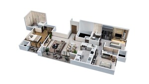 Floor Plan in 3 BHK Apartment at Hosur Road – for Sale
