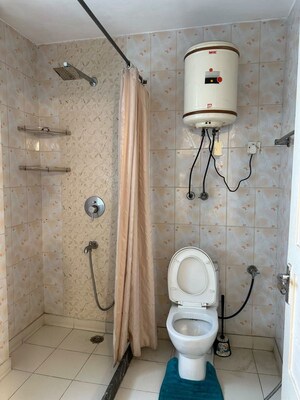 Bathroom in 2 BHK Apartment at Mayur Vihar – for Rent