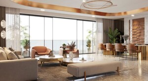 Living Room in 4 BHK Apartment at Mahalaxmi – for Sale
