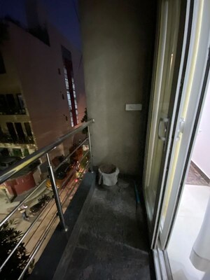Balcony in Studio Builder Floor at Sushant Lok I – for Rent