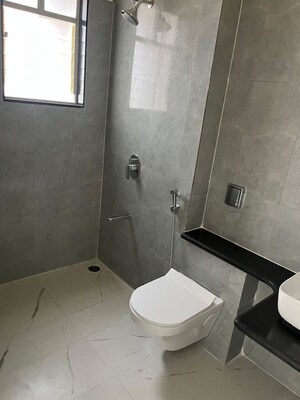 Bathroom in 3 BHK Apartment at Nyati Era, Dhanori – for Rent