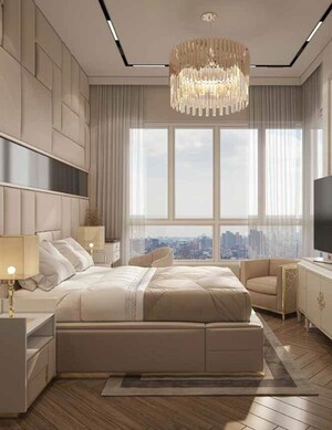 Bedroom in 2 BHK Apartment at Suraj Aureva, Prabhadevi – for Sale