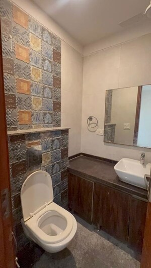 Bathroom in 3 BHK Builder Floor at Kalkaji – for Rent