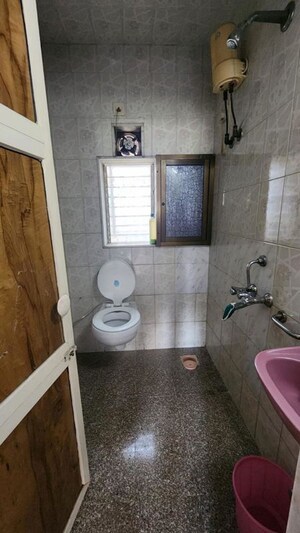 Bathroom in 3 BHK Apartment at Rustomjee Orva Residency, Bandra West – for Rent