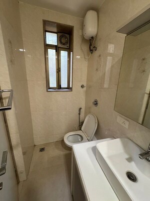 Bathroom in 3 BHK Apartment at Bandra West – for Rent