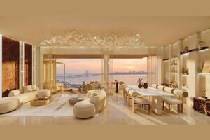 Living Room in 2 BHK Apartment at The V Mansion, Prabhadevi – for Sale