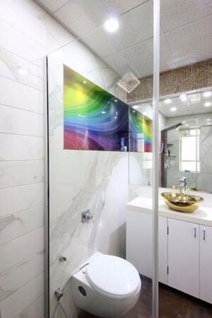 Bathroom in 4 BHK Apartment at Evershine Cosmic, Andheri West – for Rent