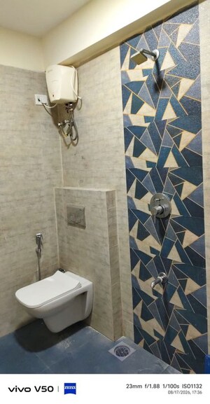Bathroom in 2 BHK Apartment at The Heights, Andheri East – for Rent
