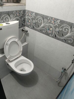 Bathroom in 1 BHK Apartment at Unnathi Woods Phase 1 And 2, Ghodbunder Road – for Sale