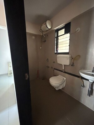 Bathroom in 2.5 BHK Apartment at Runwal Garden City, Balkum Pada – for Rent