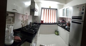 Kitchen in 2 BHK Apartment at Romell Aether, Goregaon East – for Rent