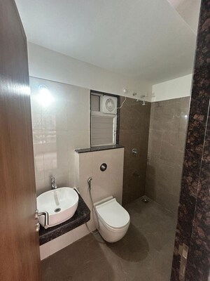 Bathroom in 3 BHK Apartment at K Raheja Sterling, Mohammadwadi – for Rent