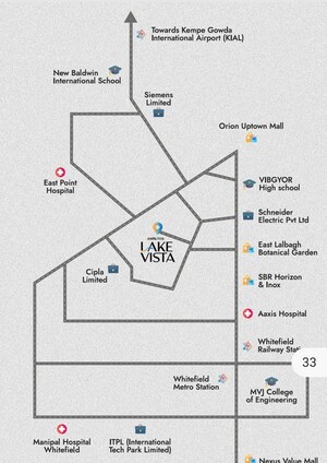 3 BHK Apartment – Map Location View at Whitefield - for Sale