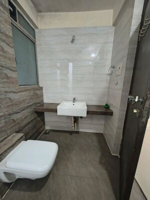 Bathroom in 2.5 BHK Apartment at Adhiraj Gardens, Kharghar – for Rent